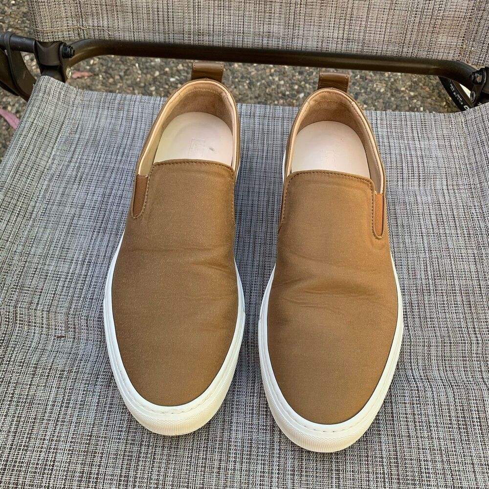Koio Men's Garda Canvas Slip-On Sneakers Casual Low Top Buckwheat US 10